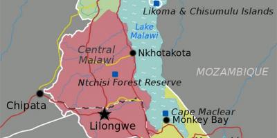 図アフリカのマラウイ湖